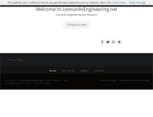 Tablet Screenshot of leonardoengineering.net